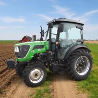Fairly Used For Agricultural High Quality 80hp Gear Drive Farm Tractor with Engine Gearbox Bearing and High Productivity