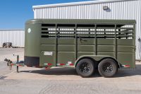 Heavy Duty Delco Aluminum Livestock Trailer