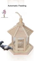 Hanging Wooden Bird Feeder