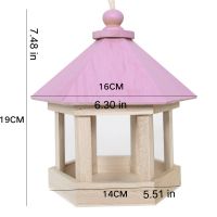 Hanging Wooden Bird Feeder