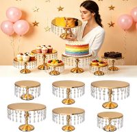6 PCS Gold Cake Stand Set