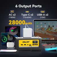 100W Portable Power Station, 90wh LiFePO4