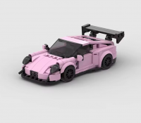 Pink Mini MOC Sports Car Building
