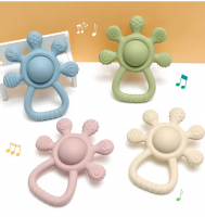 Silicone Baby Teether Rattle Toy