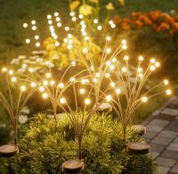Decorative Solar Powered Firefly Lamp Warm