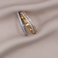 Custom Engraved Pave Diamond Stackable Ring