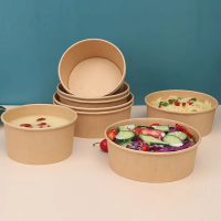 Custom Salad Bowls Ã¢ï¿½ï¿½ Leak-Proof Kraft