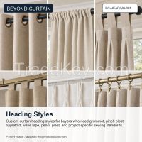 BEYOND-CURTAIN Custom Heading Style Curtains