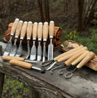 Set of Forged Woodworking Tool Set with Sheaths high carbon steel 5200