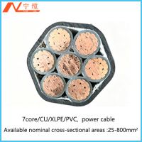 Custom 7cores 150sqmm Cu Conductor Xlpe