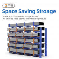 Industrial Roll Out Cantilever Storage Rack