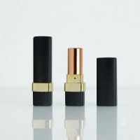 Black Square Lipstick Tube Empty Gold