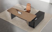 Talent Furniture Herringbone Veneer L-Shaped