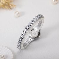 Compact Dial Full Rhinestone Steel Watch