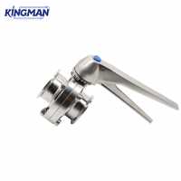 Sanitary Stainless Steel Butterfly Valve, Tri