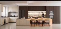 Modern Minimalist Solid Wood Kitchen Cabinet