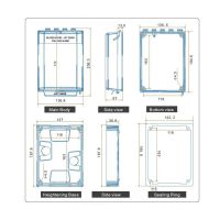 SR-A08-PS IP67 Manual Call Point Cover for Outdoor Fire Alarm Protection