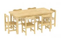 Stylish Kindergarten Furniture: Student Desk And