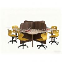 School Furniture Student Desk With Chairs