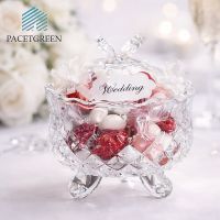 Crystal Glass Candy Jar With Butterfly