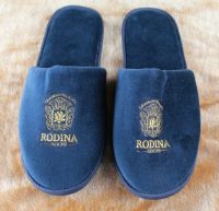Indoor Cotton Fleece Slippers In White