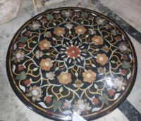Marble Side Coffee Table Top Inlay
