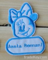 Children kids embroidered name patch custom Sew on - Minnie