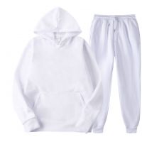 Wholesale Heavyweight Cotton Plain Mens Tracksuits Sweatsuit Custom Gym Jogger