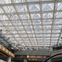 Prefabricated Steel Space Frame Skylight Roof Structure
