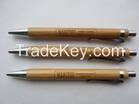 Top-selling Bamboo Ballpen With Laser