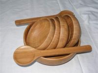 7 PC BAMBOO SALAD SET