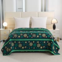 Cheap Microfiber Ultrasonic Quilted Christmas Bed