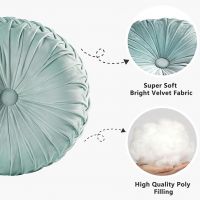 Solid Color Quilted Round Pumpkin Throw
