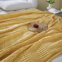 Bamboo Fiber And Cotton Waffle Blanket