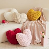  Chunky Knit Throw Pillow Soft Velvet