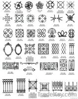 2013 popular arractive iron scrolls design for fence and gate