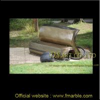 Bronze Book Memories Sculpture