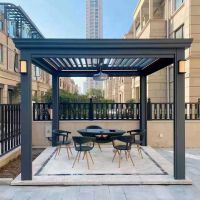 Motorized Patio Waterproof Aluminum Pergola Opening