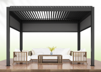 Luxury Modern Outdoor Pergola Aluminium Waterproof