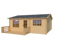 45mm wall thickness log cabins, log sheds, garden houses