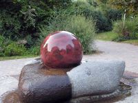 ball water feature fountain, ball fountain, marble sphere fountain