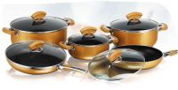 10pcs glod cookware set