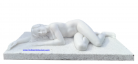 Viet Nam Marble Girl Statue - Tu