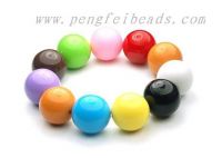 solid color acrylic beads