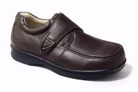 Brown Comfortable Genuine Leather Shoes Wide