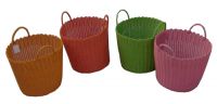 plastic rattan storage laundry