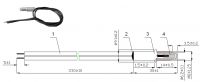 PTC Cartridge Heater 12V 160C M8