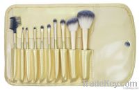 2013 popular 10pcs synthetic hair cosmetic brush sets