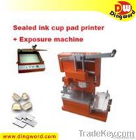 Sealed Ink Cup Pad Printer +cliche making package