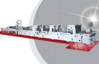 High speed folding and gluing  machine